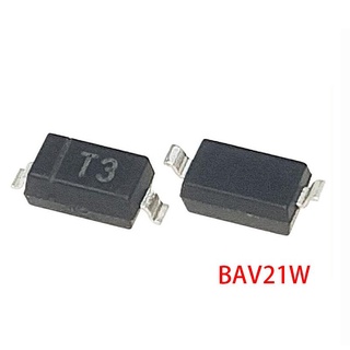 Bav21W Sod123 Tela: T3 Bav21Ws ไดโอดไดโอด 250V 0805 สําหรับ Bav21W 100ชิ้น