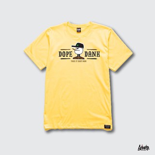 เสื้อยืด Bads Project #NEW !!! เสื้อสกรีนลาย DOPE DANK สีเหลือง N32