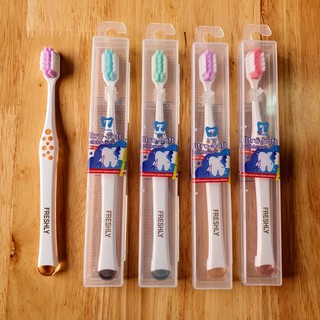 [ไม่เจ็บเหงือก] Extra soft toothbrush ~แปรงสีฟันขนนุ่มพิเศษ ✔️สัมผัสนุ่มละมุน ดูแลเหงือกและฟัน (มีกล่องใส่แปรง)