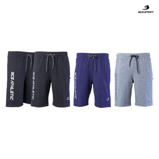 BCS SPORT กางเกงลำลองขาสั้น UNISEX พิมพ์เฟล็ก รหัส SF630 ผ้าโพลีเยสเตอร์ ค๊อตต้อน BCS ATHLETIC SHORTS