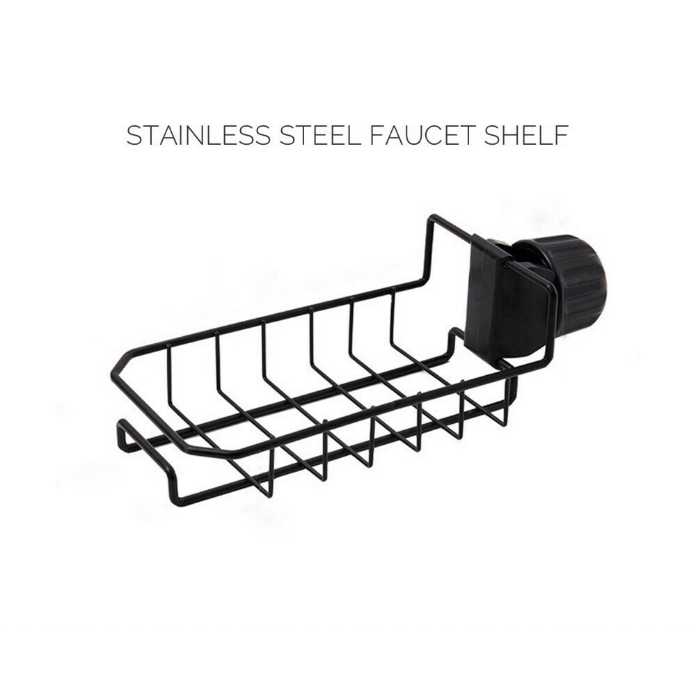 stainless-steel-faucet-shelf-ตะแกรงวางของติดสุขภัณฑ์-ตะแกรงสแตนเลส-ที่วางฟองน้ำ-ที่วางสบู่-ตะแกรงวางฟองน้ำ-ที่วางของ