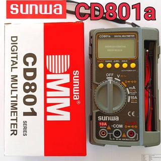 Sunwa CD801a  Multimeter Digital มัลติมิเตอร์ มิเตอร์วัดไฟ ดิจิตอลมัลติมิเตอร์ มิเตอรดิจิตอล เครื่องมือวัดไฟดิจิตอล