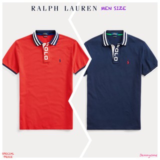 RALPH LAUREN CUSTOM SLIM FIT MESH POLO ( MEN SIZE )