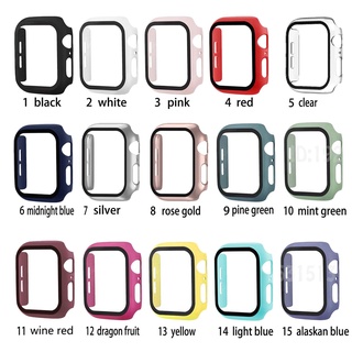 ภาพหน้าปกสินค้า(สี 1-8) เคส PC แบบแข็ง พร้อมกระจกนิรภัยกันรอยหน้าจอ สําหรับ Apple Watch 45 มม. 41 มม. 44 มม. 40 มม. 42 มม. 38 มม. iwatchSeries 8 7 SE 6 5 4 3 2 1 ที่เกี่ยวข้อง