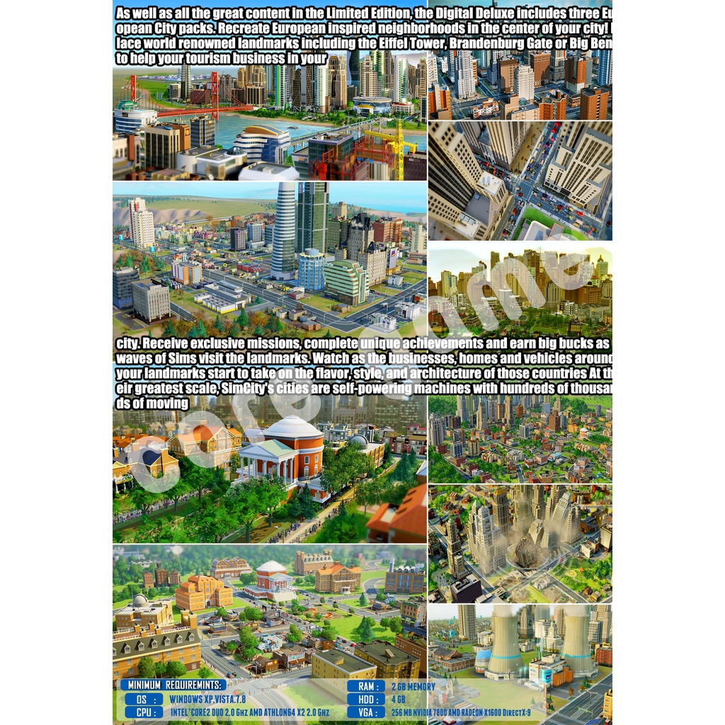 game-pc-simcity-แผ่นเกมส์-แฟลชไดร์ฟ-เกมส์คอมพิวเตอร์-pc-โน๊ตบุ๊ค