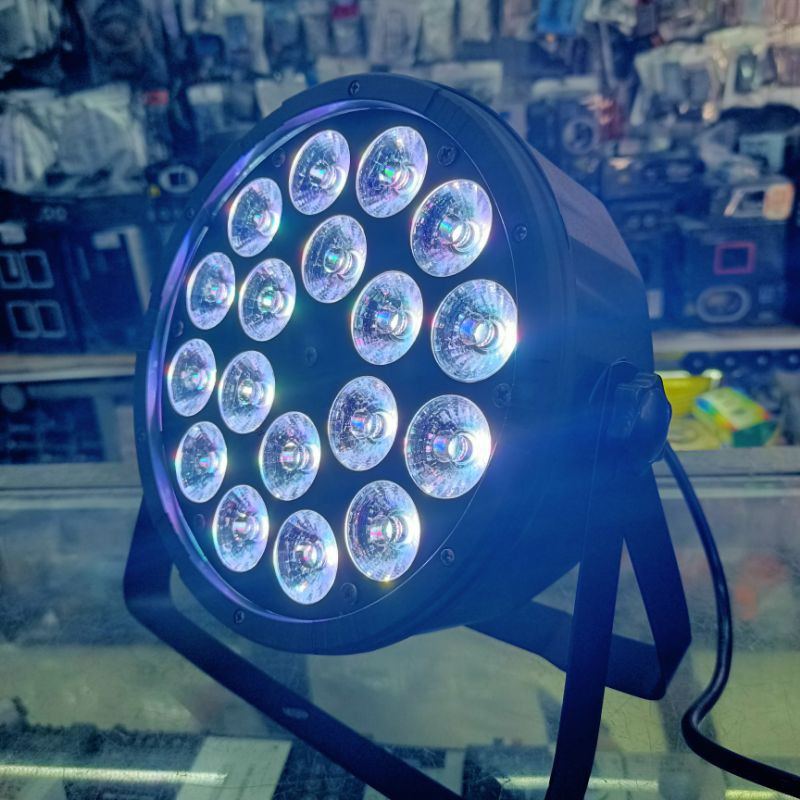 ยกชุดไฟพาร์-led-par-18led-4in1rgbw-10w-6-ตัว-พร้อมบอร์ด-dmx-512-ไฟดิสโก้เธค-ไฟปาร์ตี้-ไฟพาร์-disco-light