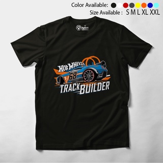 ROUND คอลูกเรือHotwheels Track Builder เสื้อเด็กผู้ชาย-4XL