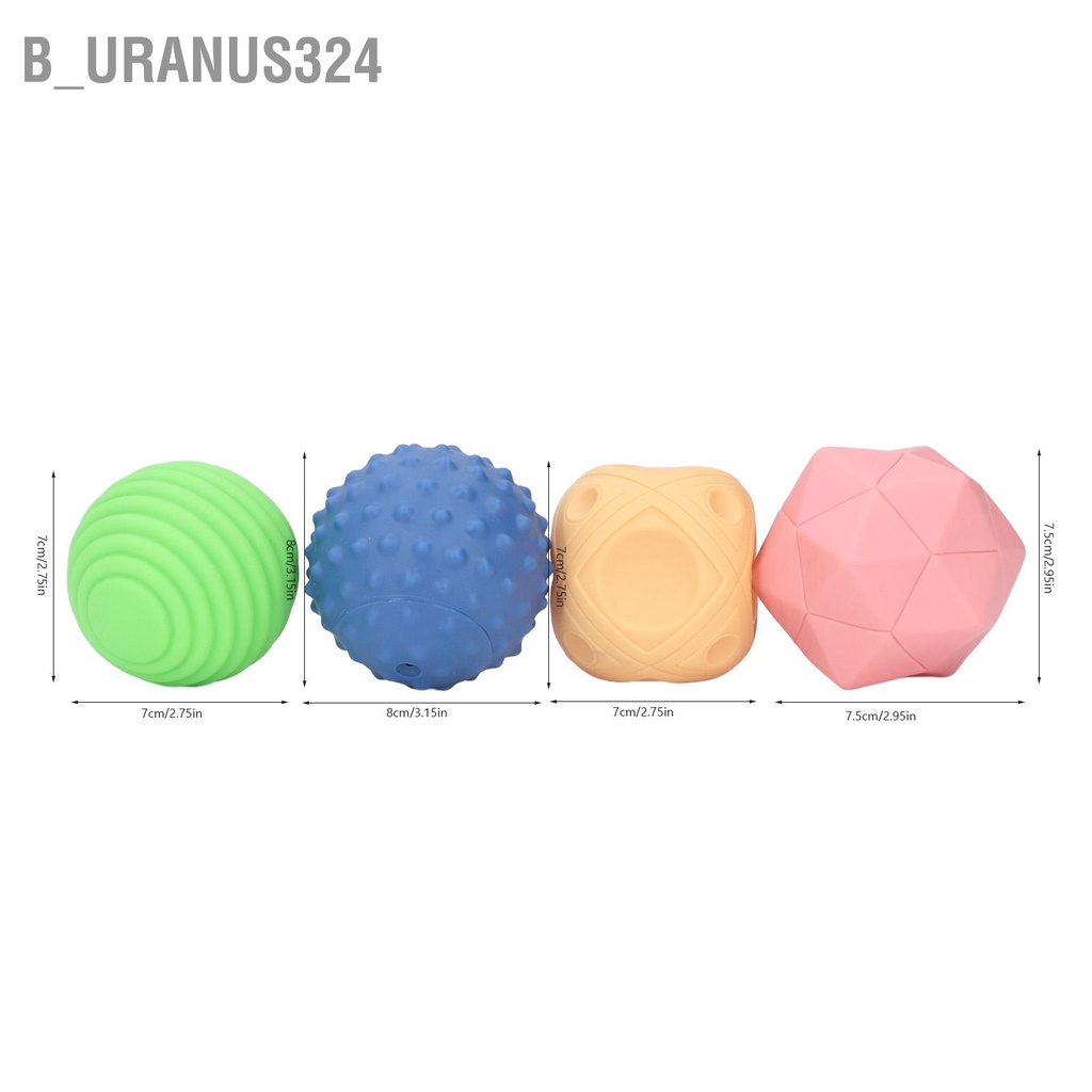 b-uranus324-4pcs-baby-soft-building-blocks-infant-elastic-teether-sensory-stacking-toy-gift-6-month