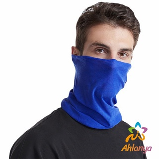 Ahlanya ผ้าโพกหัว สีพื้น กันฝุ่น กันลม กันแดด  ไม่ะระคายเคือง  ใส่สบาย Magic turban