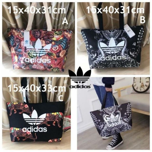 Adidas Original Large Tote Bag Tote Adidas Factory Outlet Shopee Thailand