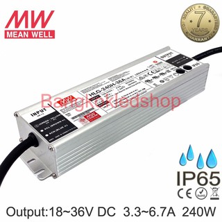 HLG-240H-36A 6.7AMP 36VDC 241.2W LED DRIVER ยี่ห้อมินเวล แอลอีดีไดรเวอร์  IP65 รุ่นกันน้ำ