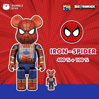 [‼️ของแท้, พร้อมส่ง‼️] 400%+100% Bearbrick Iron Spider