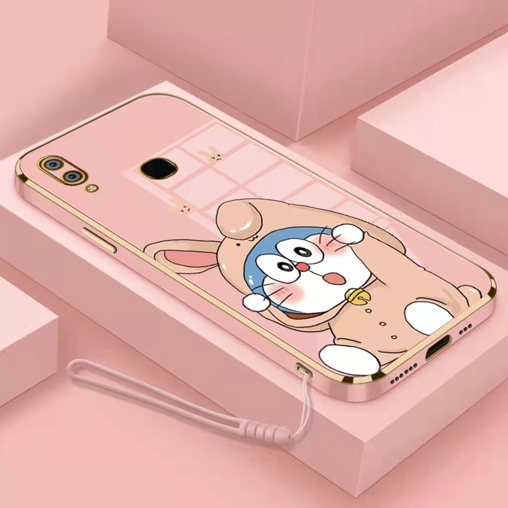 เคส-vivo-y91-y91i-y95-y91c-y93-y85-v9-เคสโทรศัพท์-นิ่ม-เคสซิลิโคน-โดราเอมอน-กระต่าย-สําหรับเด็กผู้หญิง