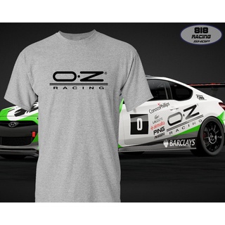 เสื้อยืด Racing Sport [สีขาว / สีเทา] [OZ RACING]
