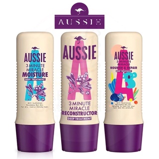 🌟พร้อมส่ง🌟 ทรีตเมนท์บำรุงผมสูตรล้ำลึก AUSSIE 3 Minute Miracle Deep Treatment