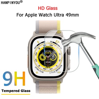 ภาพหน้าปกสินค้าฟิล์มกระจกนิรภัยกันรอยหน้าจอ 2.5D ป้องกันแสงสีม่วง สําหรับ Apple Watch Ultra 49 มม. ที่เกี่ยวข้อง
