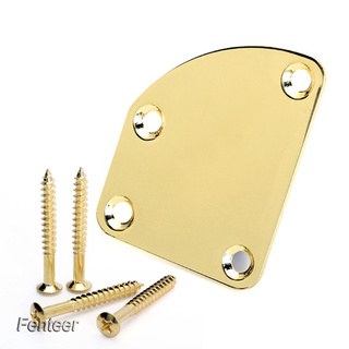 [FENTEER] GOLD NECK joint mounting BACK PLATE ASYMMETRIC w/ SCREW for Electric Guitar