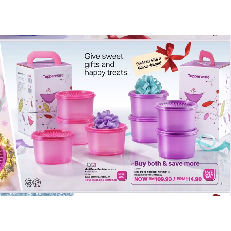 tupperware-กล่องอเนกประสงค์1เซต4ใบราคา-750-บาท