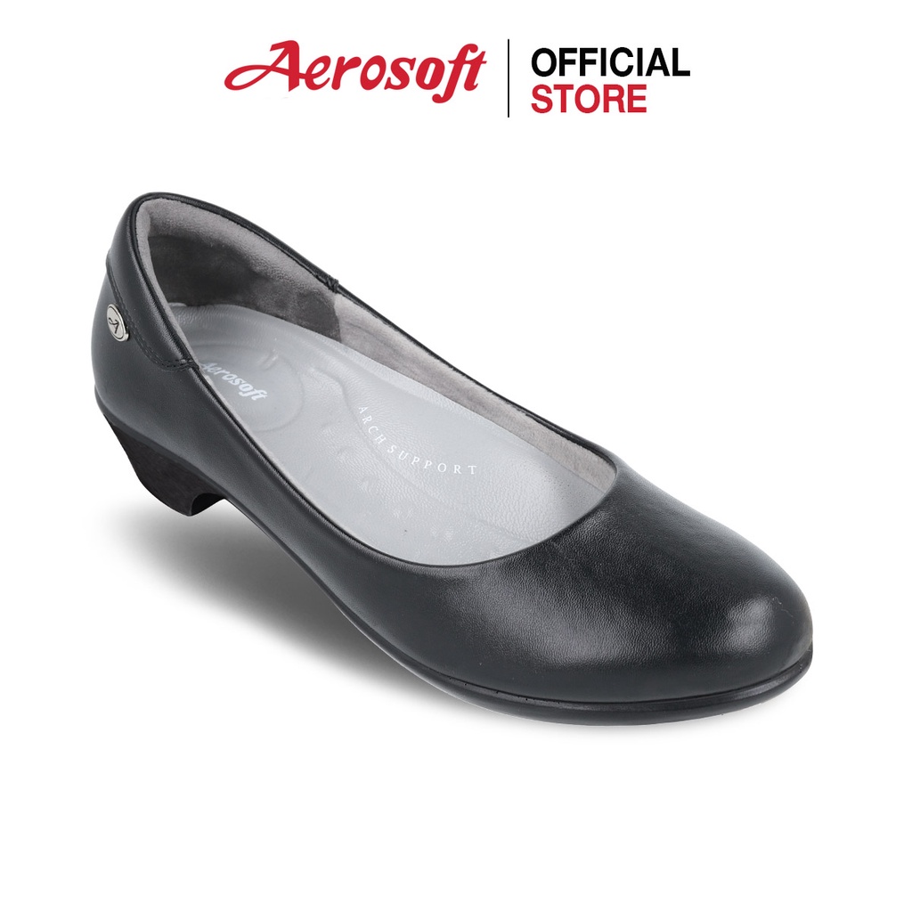 ภาพหน้าปกสินค้าAerosoft (แอโร่ซอฟ) รองเท้าคัชชูเพื่อสุขภาพ รุ่น CW3431 สีดำ จากร้าน aerosoft_officialshop บน Shopee