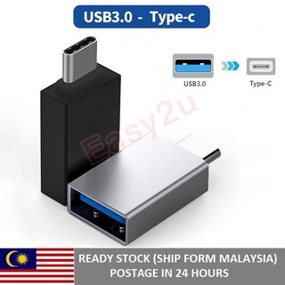 อะแดปเตอร์แปลง USB เป็น Type-C ตัวผู้ USB 3.0 (Type-A) ตัวผู้ เป็น USB3.1 (Type-C) ตัวเมีย OTG ขนาดเล็ก