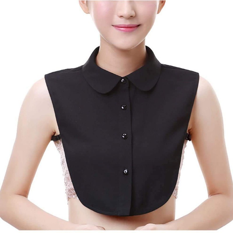 ภาพหน้าปกสินค้าปกคอเสื้อปลอม สีขาว สีดํา สไตล์เกาหลี สําหรับผู้หญิง จากร้าน bluelove.th บน Shopee