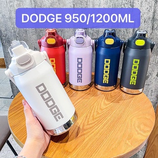 DODGE กระบอกน้ำเก็บอุณหภูมิ สแตนเลส316(Food Grade) กระติกน้ำเก็บความร้อน ขวดน้ำเดินทาง  950ML/1200ML