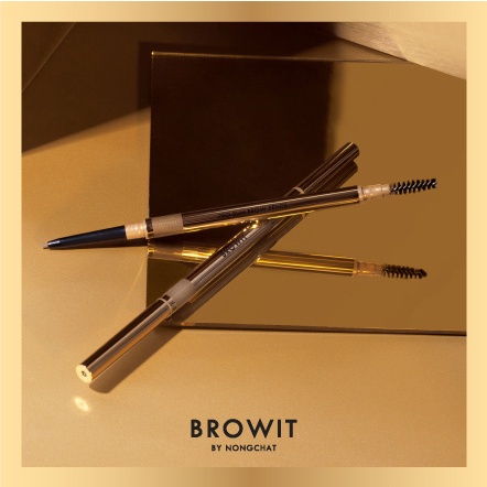 ภาพสินค้าBrowit by NongChat Pro Slim Brow Pencil 0.06g บราวอิท บาย น้องฉัตร ดินสอเขียนคิ้ว มาพร้อมแปรงปัดคิ้วที่ขนนุ่ม จากร้าน beleaf บน Shopee ภาพที่ 8