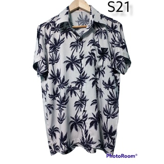 เสื้อฮาวาย S21 (ผ้าสปันเรยอน)