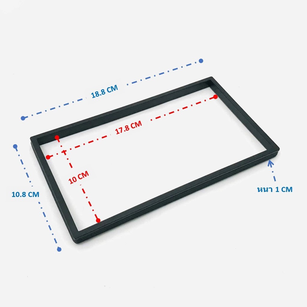 กรอบวิทยุ-2-din-ติดรถยนต์-กรอบสำเร็จสำหรับใส่วิทยุ-2-din-สีดำแบบบาง-เครื่องเสียงติดรถยนต์-วิทยุติดรถยนต์