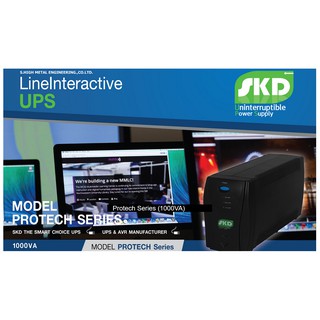 ภาพหน้าปกสินค้าUPS SKD 1000VA/400Watt Line Interactive UPS Protech Series, เครื่องสำรองไฟคอมพิวเตอร์ ซึ่งคุณอาจชอบสินค้านี้