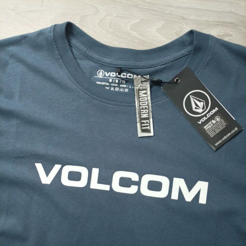 100-cotton-เสื้อยืดเล่นเซิร์ฟ-volcom-volcom-พรีเมี่ยม-แบบสั้น