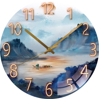 นาฬิกาควอตซ์แบบเจาะรูนาฬิกาแขวน Dilan เงียบใช้ในบ้านห้องนอนฟรี2022นาฬิกาข้อมือแขวนผนังในห้องนั่งเล่น