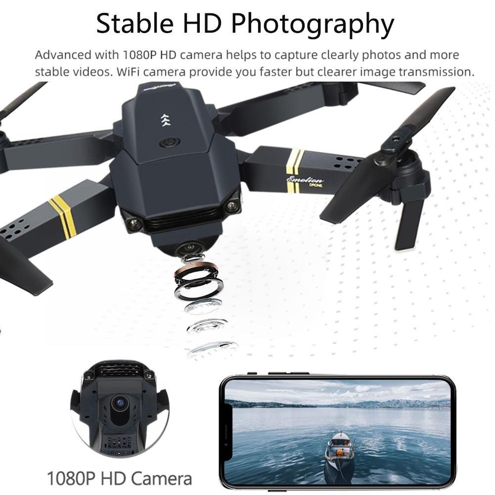 ภาพหน้าปกสินค้าE58 Drone WIFI FPV พร้อมโดรนมุมกว้างพร้อมกล้อง 4K HD กล้อง โหมดพักสูงแขนพับได้ RC Quadcopter จากร้าน auto_parts_1 บน Shopee