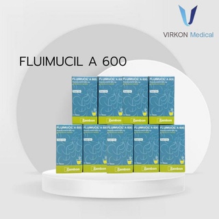 สินค้า FLUMUCIL  A600 ช่วยละเสมหะแพ็ค 3 กล่อง ไม่ให้หนืด สินค้าพร้อมส่ง