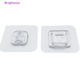 Brightsun 1 คู่ / เซต กาวสองหน้า ตะขอติดผนัง แข็งแรงมาก มีกาวในตัว ใหม่