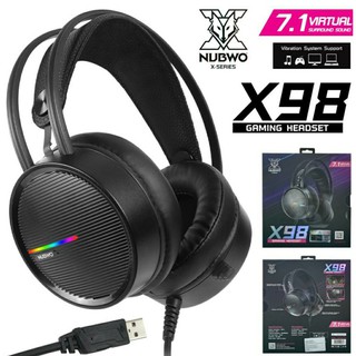 ภาพหน้าปกสินค้าหูฟังเกมส์มิ่ง NUBWO X98 Gaming Headset 7.1 Virtual Surround หูฟังสำหรับเล่นเกมส์ ที่เกี่ยวข้อง