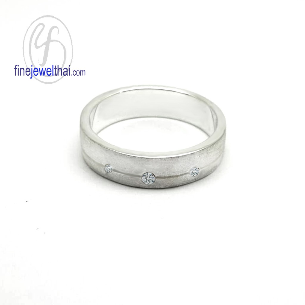 finejewelthai-แหวนเพชร-เพชร-แหวนหมั้น-แหวนแต่งงาน-diamond-cz-wedding-ring-silver-white-gold-r30146cz