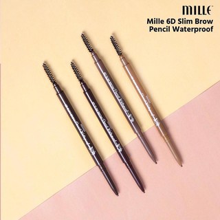 boombeautyonline-ส่ง-หัวสลิม-mille-6d-slim-brow-pencil-waterproof-มิลเล่-ดินสอเขียนคิ้ว-สลิม-โบรว-หัวสลิม-กันน้ำ