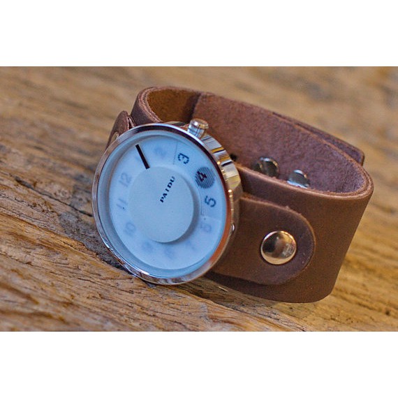 นาฬิกาหนังแท้-handmade-leather-watch
