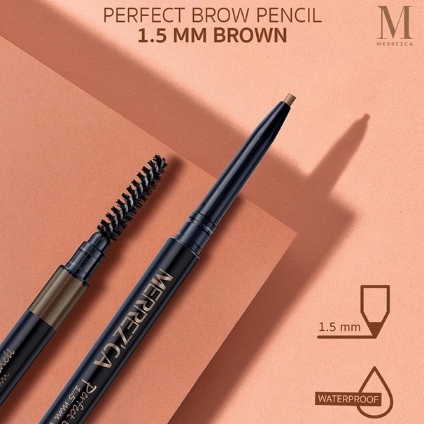 ดินสอเขียนคิ้ว-merrezca-perfect-brow-pencil-เขียนคิ้ว-เมอเรสก้า-แท้-100-merrezca-เส้นเล็ก-กันน้ำหมดอายุ2023-เดือน09