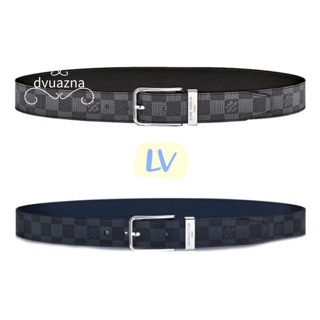 เข็มขัด-louis-vuitton-lv-pont-neuf-plaid-belt-ชาย-3-5-แท้