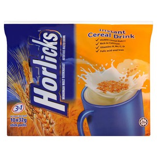 Horlicks 3 in 1 Instant Cereal Drink 10 x 32g