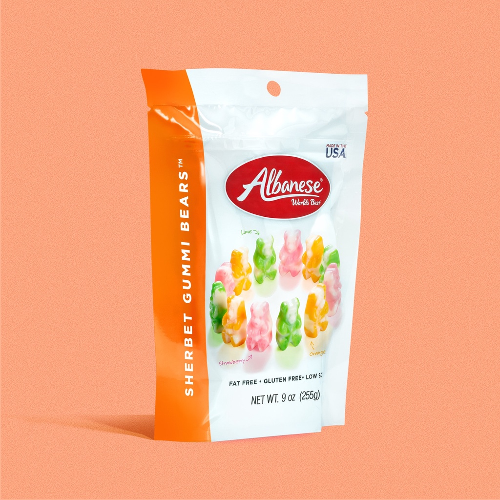 เยลลี่ ขนมกัมมี่แบร์ (100g.)Albanese กัมมี่เวิร์ม เปรี้ยว หอม เคี้ยว