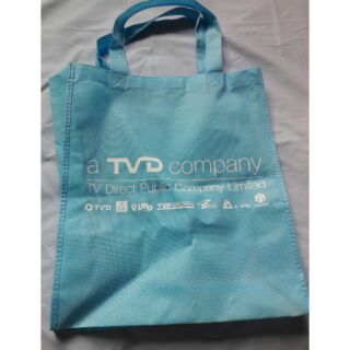 กระเป๋าผ้าของเเท้TVD TV DIRECT ขนาด12×14นิ้ว