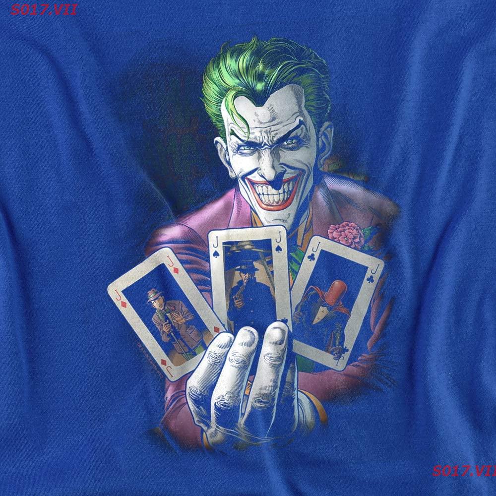 hot-sale-s017-vii-2022-joker-holding-cards-dc-comics-t-shirt-amp-stickers-เสื้อยืดผ้าฝ้าย-100