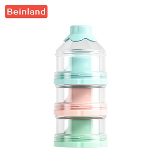 Beinland 3 Layers Portable Baby Food Storage Box Cereal Infant Milk Powder Box Toddle Snacks Container Milk Powder Box