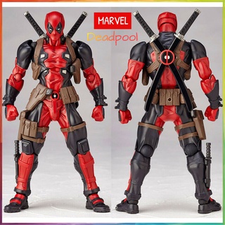 Deadpool ใบหน้าที่เคลื่อนไหวและเปลี่ยนแปลงได้ Boxing Model X War ตำรวจ Humanoid ตุ๊กตา ของเล่น Gift