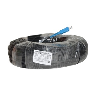 FTTH Indoor SC Fiber Optic Patch Cord 100M Singlemode Simplex Black Leather jumper Free Shipping