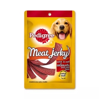 Pedigree Meat Jerky Strip Dog Snack🐶 เพดดีกรี มีท เจอร์กี้ ขนมรูปแผ่น สำหรับสุนัข ขนาด 80g