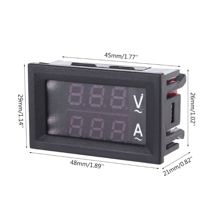 ภาพหน้าปกสินค้าWER 0.28" Digital Voltmeter Ammeter AC 60-500V 10A 50A 100A Current Meter Volt Gauge จากร้าน weroyal.th บน Shopee